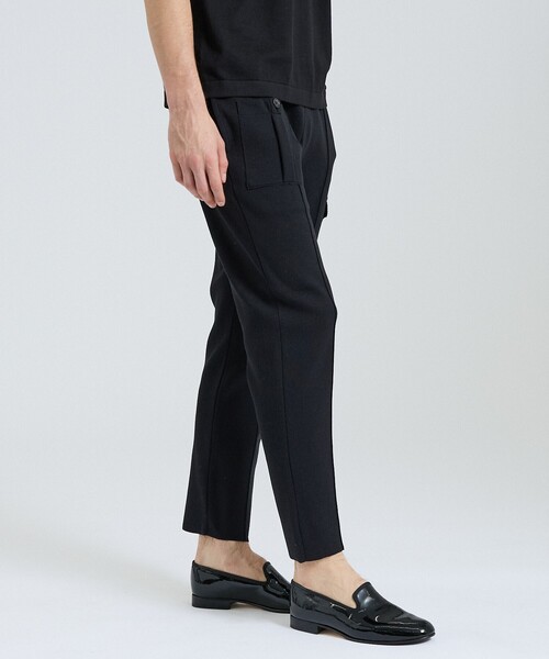 DESIGNWORKS(デザインワークス)の「【セットアップ対応】コンバットニットパンツ(スラックス・メンズ・ブラック/グレイッシュベージュ・46/48/50)」の18枚目の写真
