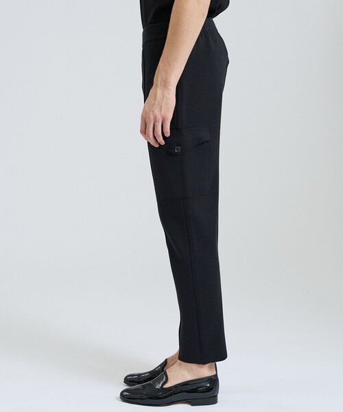 DESIGNWORKS(デザインワークス)の「【セットアップ対応】コンバットニットパンツ(スラックス・メンズ・ブラック/グレイッシュベージュ・46/48/50)」の16枚目の写真