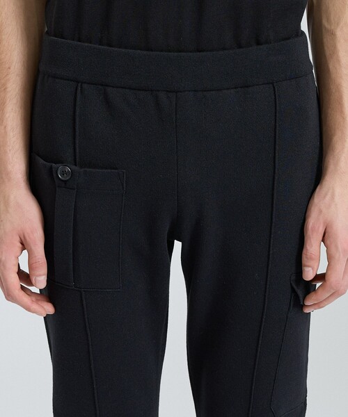 DESIGNWORKS(デザインワークス)の「【セットアップ対応】コンバットニットパンツ(スラックス・メンズ・ブラック/グレイッシュベージュ・46/48/50)」の14枚目の写真