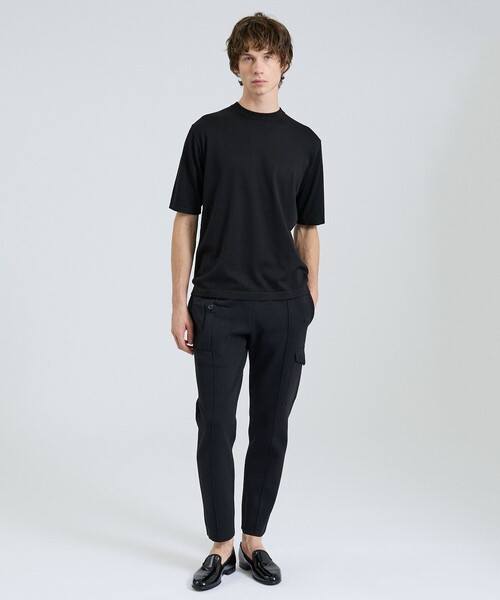 DESIGNWORKS(デザインワークス)の「【セットアップ対応】コンバットニットパンツ(スラックス・メンズ・ブラック/グレイッシュベージュ・46/48/50)」の7枚目の写真