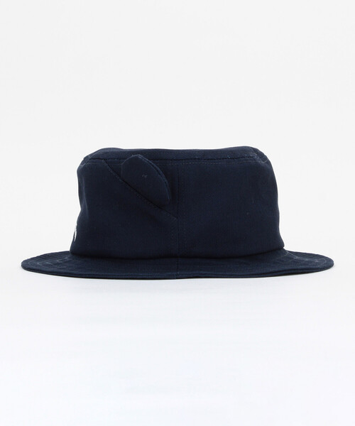 COMME CA ISM（コムサイズム）の「ロゴ刺繍入り 耳付きハット（ハット・キッズ・ネイビー・MEDIUM/LARGE）」の3枚目の写真