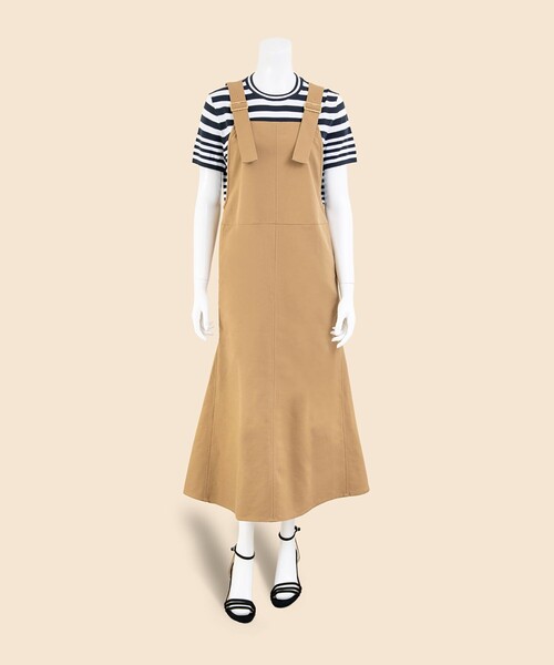 BROOKS BROTHERS(ブルックスブラザーズ)の「【Double B Collection】コットン BBロゴ ジャンパースカート(ジャンパースカート・レディース・ベージュ・LARGE/MEDIUM/SMALL/X-SMALL)」の5枚目の写真