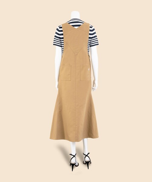 BROOKS BROTHERS(ブルックスブラザーズ)の「【Double B Collection】コットン BBロゴ ジャンパースカート(ジャンパースカート・レディース・ベージュ・LARGE/MEDIUM/SMALL/X-SMALL)」の6枚目の写真