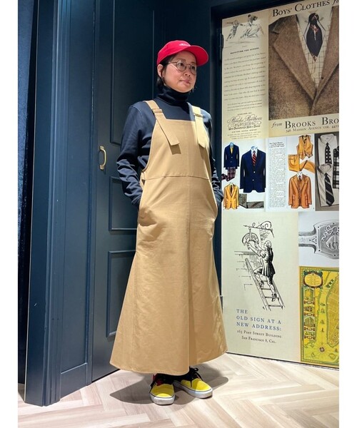 BROOKS BROTHERS(ブルックスブラザーズ)の「【Double B Collection】コットン BBロゴ ジャンパースカート(ジャンパースカート・レディース・ベージュ・LARGE/MEDIUM/SMALL/X-SMALL)」の7枚目の写真