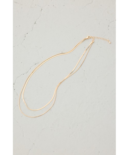 AZUL by moussy(アズールバイマウジー)の「スネークチェーン2連ネックレス(ネックレス・レディース・ゴールド/シルバー・FREE)」の8枚目の写真