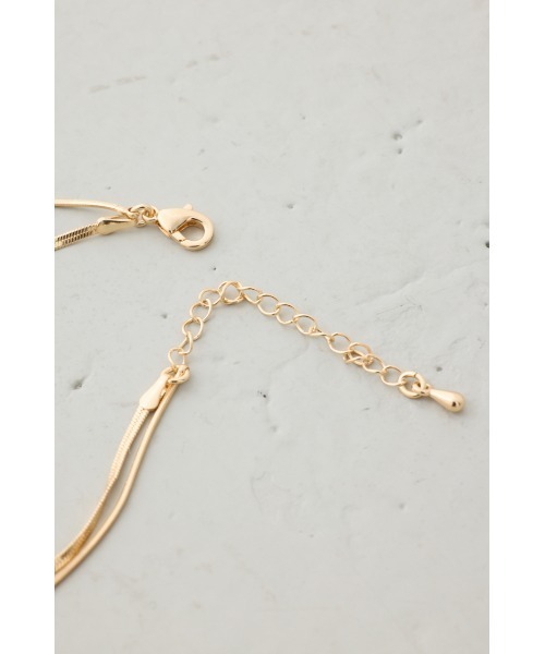 AZUL by moussy(アズールバイマウジー)の「スネークチェーン2連ネックレス(ネックレス・レディース・ゴールド/シルバー・FREE)」の10枚目の写真