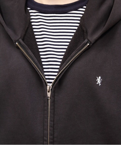 GYMPHLEX（ジムフレックス）の「Gymphlex/ジムフレックス　ジップフーディー　ZIP HOODY　GY-C0537 AUR（パーカー・メンズ・ライトグレー/チャコールグレー・M/L）」の3枚目の写真