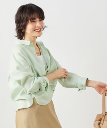 NOLLEY'S（ノーリーズ）の「MY STANDARD マルチWAYリネンショートシャツ（シャツ/ブラウス）」