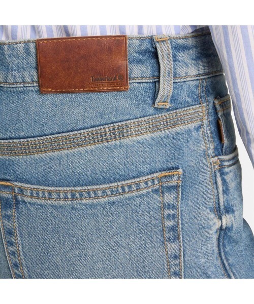 Timberland(ティンバーランド)の「デニム ストレート パンツ レディース(デニムパンツ・レディース・ライトブルー・29inch/25inch/27inch)」の4枚目の写真