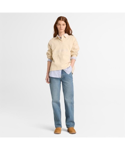 Timberland（ティンバーランド）の「デニム ストレート パンツ レディース（デニムパンツ・レディース・ライトブルー・29inch/25inch/27inch）」の5枚目の写真