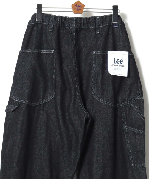 Lee(リー)の「Lee/リー COMFY PAINTER PANTS/コンフィー デニム ペインターパンツ/ワイドパンツ/イージーパンツ/レディース メンズ(デニムパンツ・メンズ・ワンウォッシュ/インディゴブルー・35inch/33inch/31inch)」の2枚目の写真