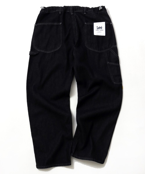 Lee(リー)の「Lee/リー COMFY PAINTER PANTS/コンフィー デニム ペインターパンツ/ワイドパンツ/イージーパンツ/レディース メンズ(デニムパンツ・メンズ・ワンウォッシュ/インディゴブルー・35inch/33inch/31inch)」の8枚目の写真