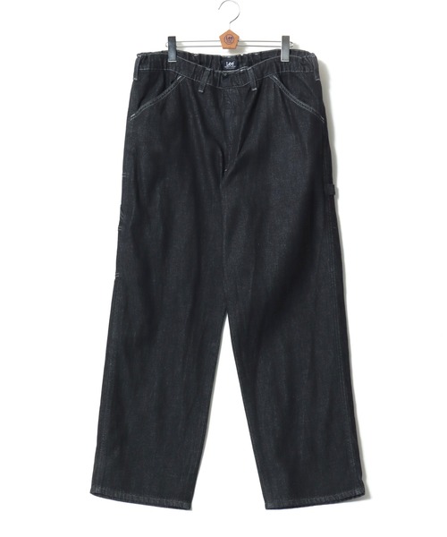 Lee(リー)の「Lee/リー COMFY PAINTER PANTS/コンフィー デニム ペインターパンツ/ワイドパンツ/イージーパンツ/レディース メンズ(デニムパンツ・メンズ・ワンウォッシュ/インディゴブルー・35inch/33inch/31inch)」の9枚目の写真