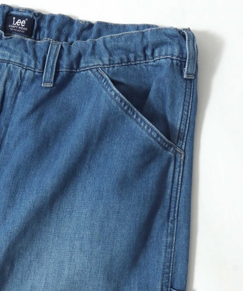 Lee(リー)の「Lee/リー COMFY PAINTER PANTS/コンフィー デニム ペインターパンツ/ワイドパンツ/イージーパンツ/レディース メンズ(デニムパンツ・メンズ・ワンウォッシュ/インディゴブルー・35inch/33inch/31inch)」の15枚目の写真
