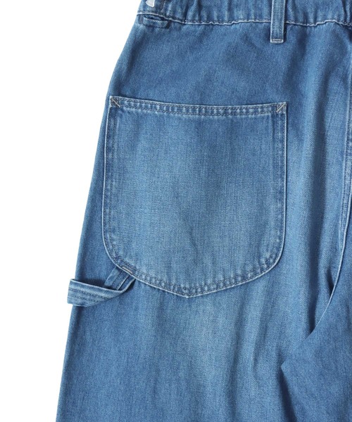 Lee(リー)の「Lee/リー COMFY PAINTER PANTS/コンフィー デニム ペインターパンツ/ワイドパンツ/イージーパンツ/レディース メンズ(デニムパンツ・メンズ・ワンウォッシュ/インディゴブルー・35inch/33inch/31inch)」の3枚目の写真