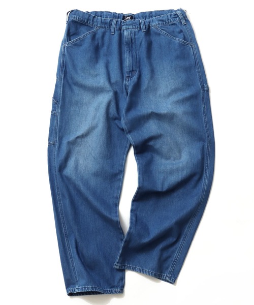 Lee(リー)の「Lee/リー COMFY PAINTER PANTS/コンフィー デニム ペインターパンツ/ワイドパンツ/イージーパンツ/レディース メンズ(デニムパンツ・メンズ・ワンウォッシュ/インディゴブルー・35inch/33inch/31inch)」の19枚目の写真