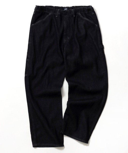 Lee(リー)の「Lee/リー COMFY PAINTER PANTS/コンフィー デニム ペインターパンツ/ワイドパンツ/イージーパンツ/レディース メンズ(デニムパンツ・メンズ・ワンウォッシュ/インディゴブルー・35inch/33inch/31inch)」の7枚目の写真