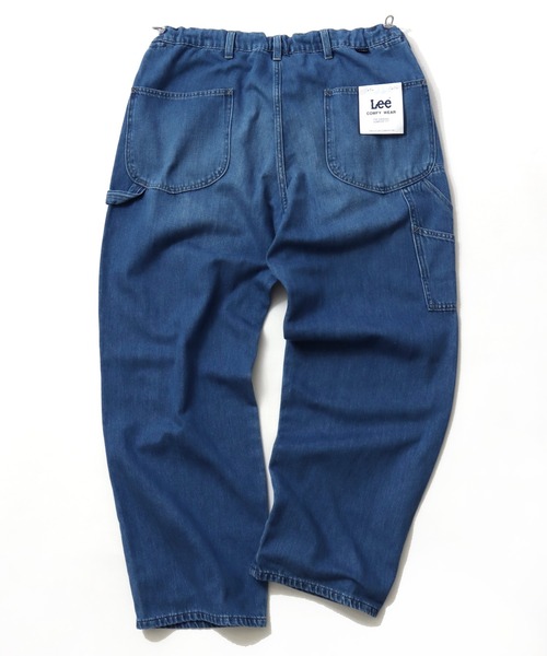 Lee(リー)の「Lee/リー COMFY PAINTER PANTS/コンフィー デニム ペインターパンツ/ワイドパンツ/イージーパンツ/レディース メンズ(デニムパンツ・メンズ・ワンウォッシュ/インディゴブルー・35inch/33inch/31inch)」の20枚目の写真