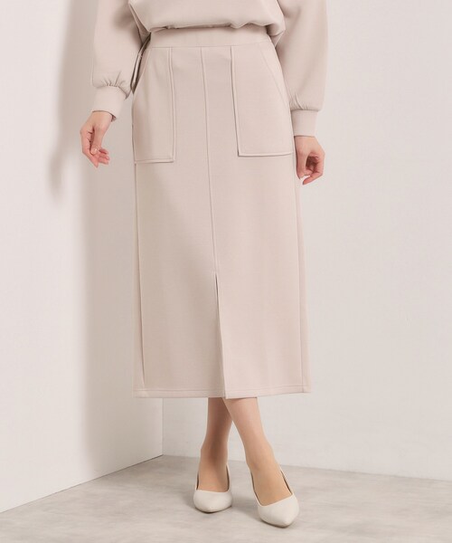 ITS'DEMO（イッツデモ）の「【洗濯機OK／花粉防止】ダンボールタイトスカート（スカート・レディース・ブラック/アイボリー/ナチュラル・00）」の13枚目の写真