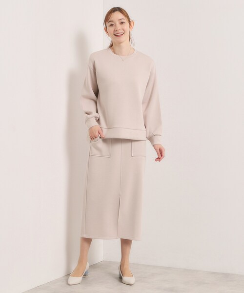 ITS'DEMO（イッツデモ）の「【洗濯機OK／花粉防止】ダンボールタイトスカート（スカート・レディース・ブラック/アイボリー/ナチュラル・00）」の14枚目の写真