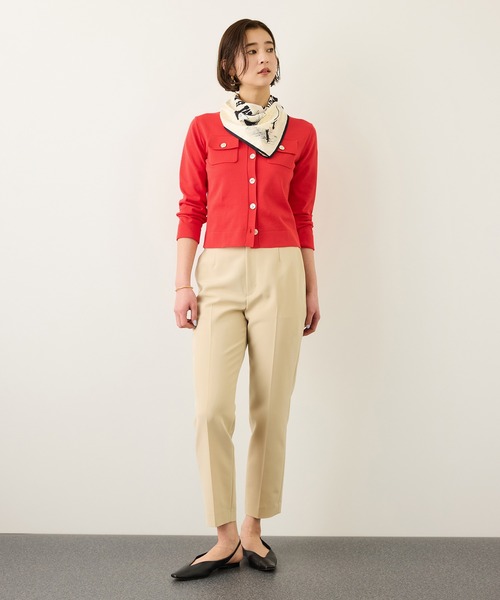 ROPE'（ロペ）の「ポケットディテールニットカーディガン/イージーケア（カーディガン/ボレロ・レディース・ネイビー/ホワイト系その他3/ブラウン/レッド・FREE）」の11枚目の写真