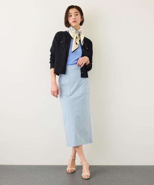 ROPE'（ロペ）の「ポケットディテールニットカーディガン/イージーケア（カーディガン/ボレロ・レディース・ネイビー/ホワイト系その他3/ブラウン/レッド・FREE）」の14枚目の写真