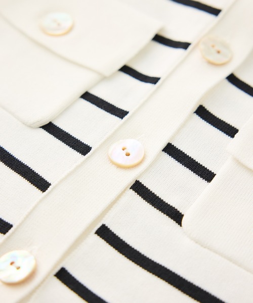 ROPE'（ロペ）の「ポケットディテールニットカーディガン/イージーケア（カーディガン/ボレロ・レディース・ネイビー/ホワイト系その他3/ブラウン/レッド・FREE）」の16枚目の写真