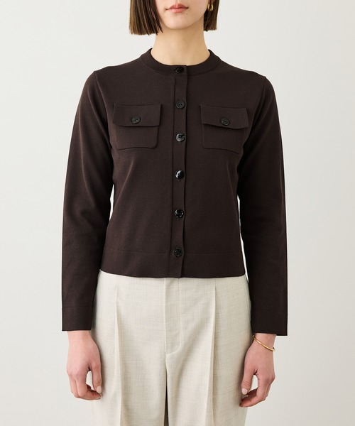 ROPE'（ロペ）の「ポケットディテールニットカーディガン/イージーケア（カーディガン/ボレロ・レディース・ネイビー/ホワイト系その他3/ブラウン/レッド・FREE）」の20枚目の写真