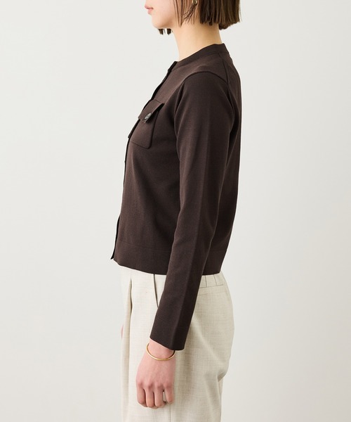 ROPE'（ロペ）の「ポケットディテールニットカーディガン/イージーケア（カーディガン/ボレロ・レディース・ネイビー/ホワイト系その他3/ブラウン/レッド・FREE）」の21枚目の写真