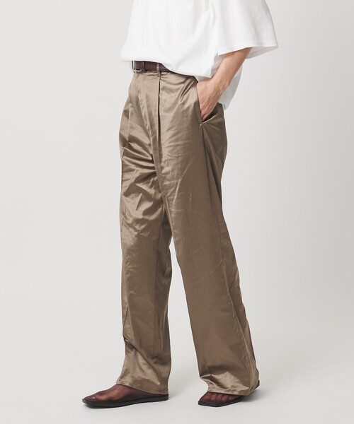 MARW UNITED ARROWS（マルゥ ユナイテッドアローズ）の「＜MARW UNITED ARROWS＞サテン ストレート パンツ（その他パンツ・レディース・モカ/ネイビー・38/36）」の3枚目の写真