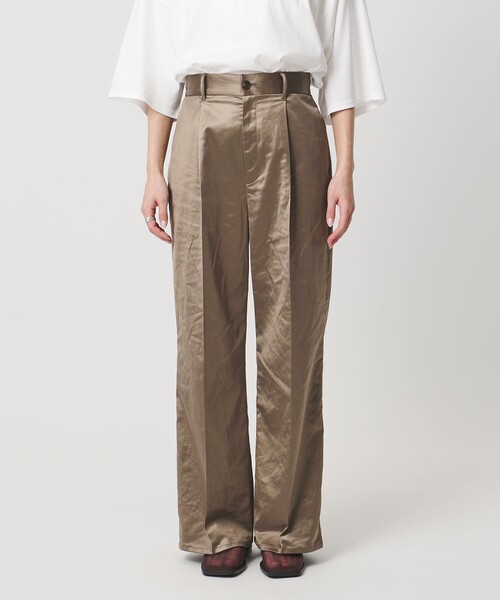 MARW UNITED ARROWS（マルゥ ユナイテッドアローズ）の「＜MARW UNITED ARROWS＞サテン ストレート パンツ（その他パンツ・レディース・モカ/ネイビー・38/36）」の8枚目の写真