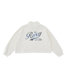 ROXY（ロキシー）の「ROXY キッズ MINI ROXY WITH HEART スウェットジャケット 【2026年春夏モデル】/ロキシーキッズジップアップトレーナー（スウェット）」