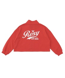 ROXY（ロキシー）の「ROXY キッズ MINI ROXY WITH HEART スウェットジャケット 【2026年春夏モデル】/ロキシーキッズジップアップトレーナー（スウェット）」