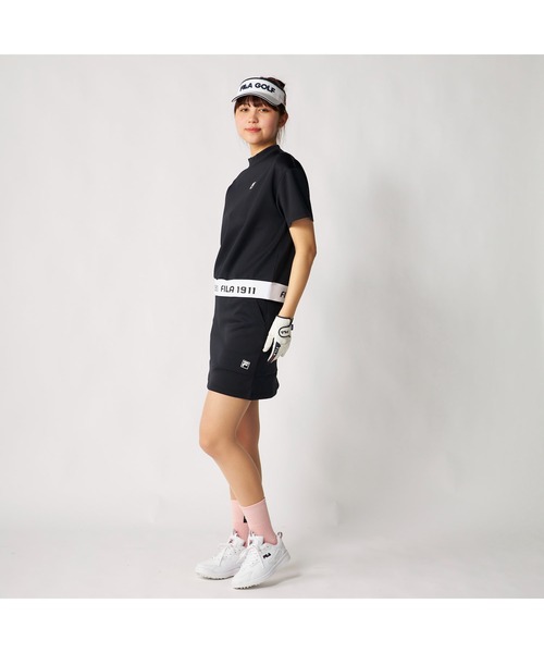 FILA GOLF(フィラゴルフ )の「FILA GOLF フィラゴルフ ゴルフウェア ダンボールニット 軽量 ストレッチ UVカット ミニ丈 スカート(スカート・レディース・ホワイト/ミント/イエロー/ブラック・S/M/L/LL/3L)」の7枚目の写真
