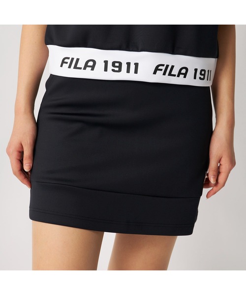 FILA GOLF(フィラゴルフ )の「FILA GOLF フィラゴルフ ゴルフウェア ダンボールニット 軽量 ストレッチ UVカット ミニ丈 スカート(スカート・レディース・ホワイト/ミント/イエロー/ブラック・S/M/L/LL/3L)」の10枚目の写真