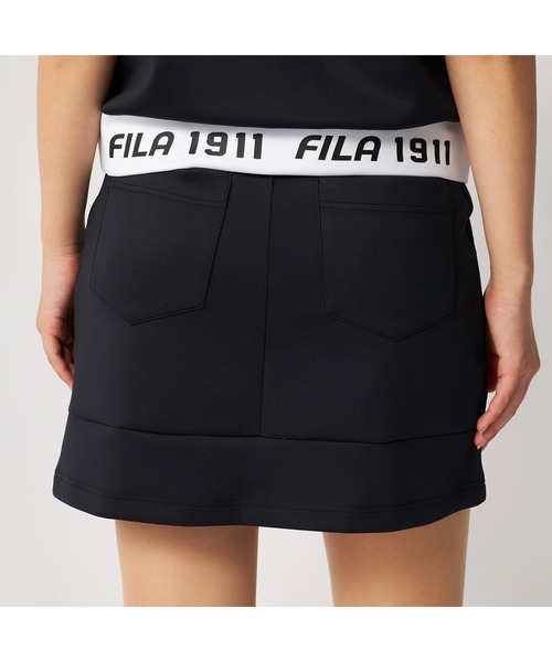 FILA GOLF(フィラゴルフ )の「FILA GOLF フィラゴルフ ゴルフウェア ダンボールニット 軽量 ストレッチ UVカット ミニ丈 スカート(スカート・レディース・ホワイト/ミント/イエロー/ブラック・S/M/L/LL/3L)」の12枚目の写真