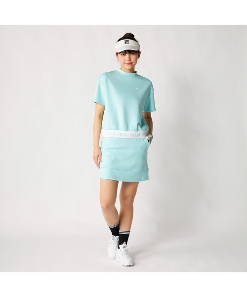 FILA GOLF(フィラゴルフ )の「FILA GOLF フィラゴルフ ゴルフウェア ダンボールニット 軽量 ストレッチ UVカット ミニ丈 スカート(スカート・レディース・ホワイト/ミント/イエロー/ブラック・S/M/L/LL/3L)」の17枚目の写真