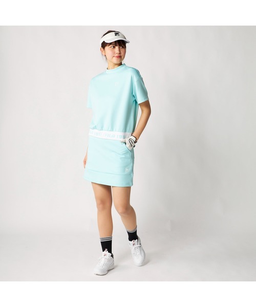 FILA GOLF(フィラゴルフ )の「FILA GOLF フィラゴルフ ゴルフウェア ダンボールニット 軽量 ストレッチ UVカット ミニ丈 スカート(スカート・レディース・ホワイト/ミント/イエロー/ブラック・S/M/L/LL/3L)」の18枚目の写真