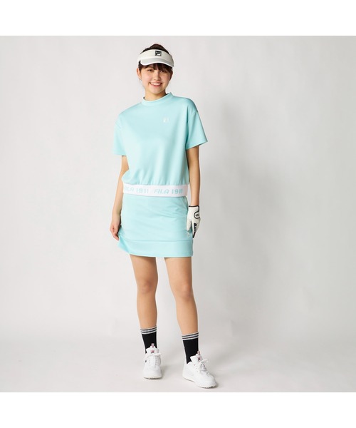 FILA GOLF(フィラゴルフ )の「FILA GOLF フィラゴルフ ゴルフウェア ダンボールニット 軽量 ストレッチ UVカット ミニ丈 スカート(スカート・レディース・ホワイト/ミント/イエロー/ブラック・S/M/L/LL/3L)」の19枚目の写真