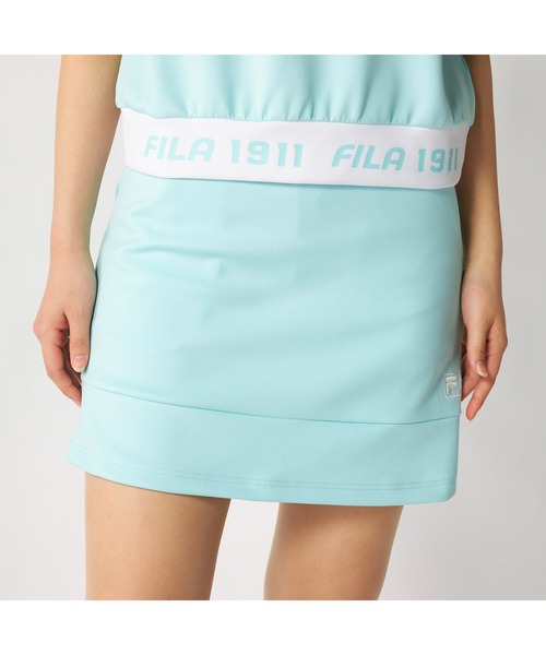 FILA GOLF(フィラゴルフ )の「FILA GOLF フィラゴルフ ゴルフウェア ダンボールニット 軽量 ストレッチ UVカット ミニ丈 スカート(スカート・レディース・ホワイト/ミント/イエロー/ブラック・S/M/L/LL/3L)」の22枚目の写真
