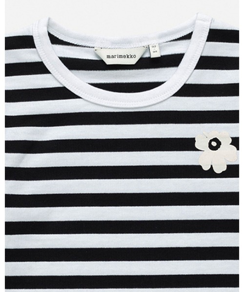 marimekko(マリメッコ)の「【Kids】Paja Tasaraita Unikko / shirt(Tシャツ/カットソー・キッズ・ブラック・80)」の3枚目の写真