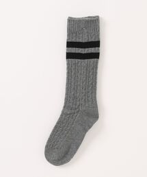 【MARCOMONDE】Cable line socks 10GWGCO2-30C