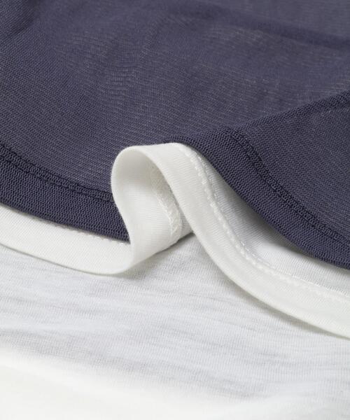 SENSE OF PLACE by URBAN RESEARCH（センスオブプレイスバイアーバンリサーチ）の「シアーレイヤードカットポロシャツ（その他トップス・レディース・ベージュ/ネイビー/ブラック・ONE）」の20枚目の写真