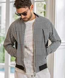 1PIU1UGUALE3  RELAX （ウノピゥウノウグァーレトレ リラックス）の「1PIU1UGUALE3 RELAX(ウノピゥウノウグァーレトレ リラックス)接触冷感 グレンチェック ナイロンブルゾン（ブルゾン）」