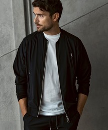 1PIU1UGUALE3  RELAX （ウノピゥウノウグァーレトレ リラックス）の「1PIU1UGUALE3 RELAX(ウノピゥウノウグァーレトレ リラックス)接触冷感 グレンチェック ナイロンブルゾン（ブルゾン）」