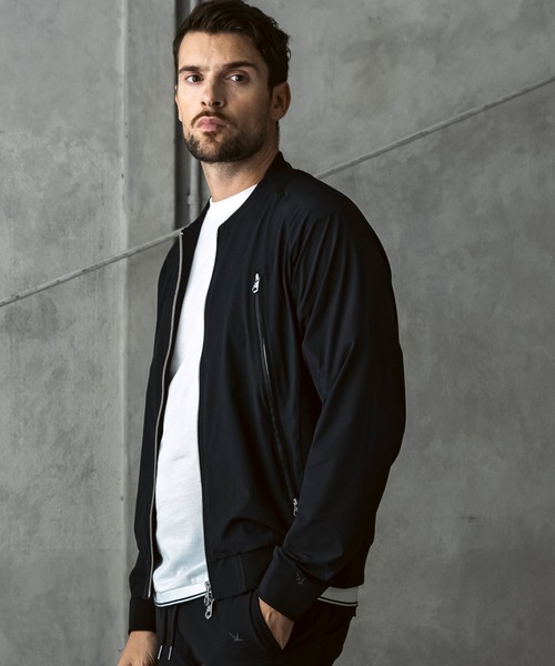 1PIU1UGUALE3  RELAX （ウノピゥウノウグァーレトレ リラックス）の「1PIU1UGUALE3 RELAX(ウノピゥウノウグァーレトレ リラックス)接触冷感 グレンチェック ナイロンブルゾン（ブルゾン・メンズ・ホワイト×ブラック/ブラック・L/M/S/XXL/XL）」の10枚目の写真