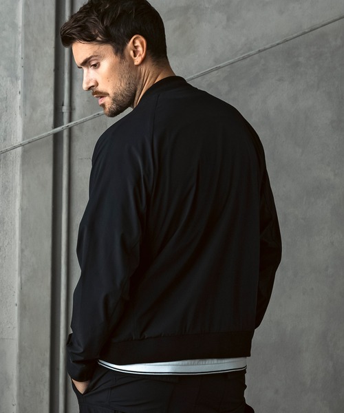 1PIU1UGUALE3  RELAX （ウノピゥウノウグァーレトレ リラックス）の「1PIU1UGUALE3 RELAX(ウノピゥウノウグァーレトレ リラックス)接触冷感 グレンチェック ナイロンブルゾン（ブルゾン・メンズ・ホワイト×ブラック/ブラック・L/M/S/XXL/XL）」の11枚目の写真