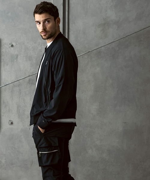 1PIU1UGUALE3  RELAX （ウノピゥウノウグァーレトレ リラックス）の「1PIU1UGUALE3 RELAX(ウノピゥウノウグァーレトレ リラックス)接触冷感 グレンチェック ナイロンブルゾン（ブルゾン・メンズ・ホワイト×ブラック/ブラック・L/M/S/XXL/XL）」の14枚目の写真