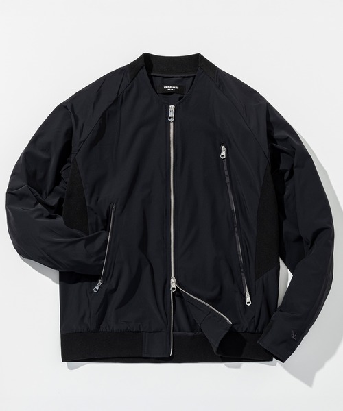 1PIU1UGUALE3  RELAX （ウノピゥウノウグァーレトレ リラックス）の「1PIU1UGUALE3 RELAX(ウノピゥウノウグァーレトレ リラックス)接触冷感 グレンチェック ナイロンブルゾン（ブルゾン・メンズ・ホワイト×ブラック/ブラック・L/M/S/XXL/XL）」の18枚目の写真