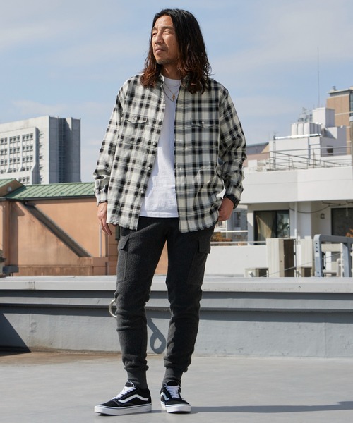 WP WESTPOINT(ダブルピーウエストポイント)の「WP WESTPOINT/ダブルピー ウエストポイント 限定 ダブルポケット チェックシャツ フランネルシャツ 秋 秋服 2026年秋冬(シャツ/ブラウス・メンズ・ブラック/ブルー・S/M/L/XL)」の11枚目の写真
